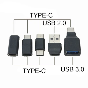 1 komad Tip C Priključak NA USB-C Tip C Ženski OTG Priključak USB 3,0 2,0 USB-C Kabel Mini Adapter je Pretvarač