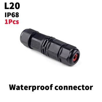 1PC L20 2Pin 3Pin 4Pin Vodootporan priključak žice priključak Led priključak IP68 diy e-priključak za vanjsku rasvjetu