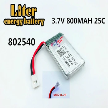 3,7 800 mah 25C Kapacitet Lipo Baterija 802540 + USB Punjač Za Molex 50005 RC Квадрокоптер Neradnik