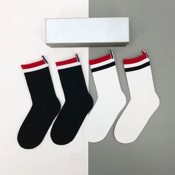 4 para čarapa srednje dužine tb, muški i ženski dezodoransi, впитывающие znoj, japanski brand tide, trend sportske čarape