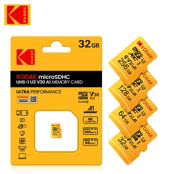 5 kom. Kodak Micro SD OD 128 GB, 256 GB i 512 GB Microsd A1 Flash memorijska kartica od 32 GB, 64 GB TF Kartica 4K Klasa 10 Tarjeta Micro SD Kartica U3 UHS-I
