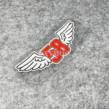 Auto Naljepnice Oblog Moto Kaciga GP Racing Krila 58 Prepoznatljivim Znakovima