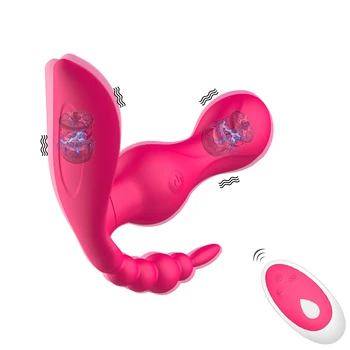 Bežični Vibrator za Žene Anal G Spot Dildo Stimulator Klitorisa Gaćice s Daljinskim Upravljanjem Seks Igračaka za Odrasle 18 Parova Igračke