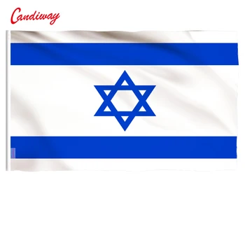 Candeway 90x60 cm Nacionalna zastava Izraela, Židovska Zvijezda Маген David Banner izraelske zemlje NN003