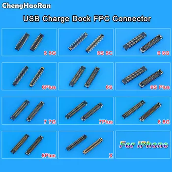ChengHaoRan USB Punjač, Dock Priključak FPC Priključak na matičnu Ploču Popravak Matične ploče Za iPhone 5 5S 5C 6 6S 6SP 7G 7 8 Plus X