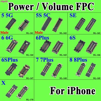 cltgxdd 1x prekidač za uključivanje i isključivanje zvuka fleksibilan kabel Priključak FPC za iPhone 5 5S 5C 6 6P 6S 6SP 7 7Plus 8 8Plus X na brodu