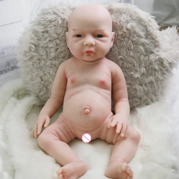 COSDOLL 47 cm 3 kg Reborn Baby Lutke Potpuno Silikon Bebe Plišane Igračke Newbrith Mjesec Oči su Otvorene Prekrasna Lutka-Pratilac Za Stres