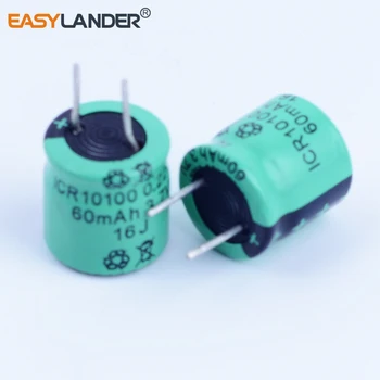 Easylander 2 kom./lot 3,7 U ICR10100 60 mah Litij-polimer li-ion Baterija ZA Sportske Bluetooth slušalica Kapacitivni baterije