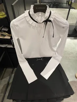 Haljina za golf, Ženski Sportski odijelo, Casual Moda Univerzalni košulja dugih rukava i противоскользящая suknja