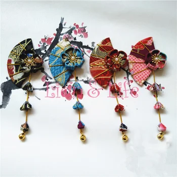 Japanska kimona Юката Cvijet Navijač Rattan pokrivala za Glavu, bobby pin Za Kosu Haripin Kićankama Zvono