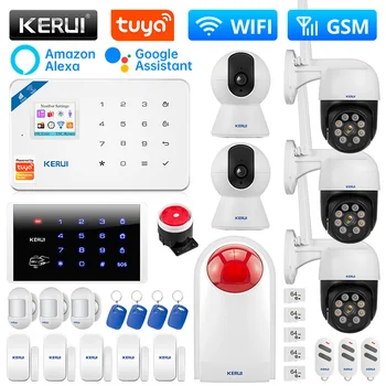 KERUI W181 Alarm WIFI GSM Alarmni sustav Pametan Dom Kit Tuya Smart Podrška Alexa Senzor Pokreta Detektor Bežična Sirena