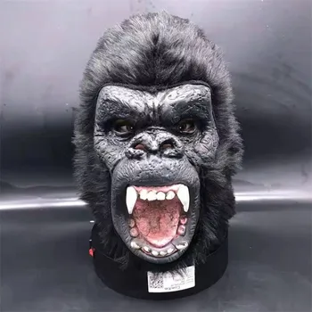 King Kong Planet Majmuna Masku Gorila Kapa Majmun Latex Maska Životinja Krv Strašna Životinja na Halloween Odraslog Обезьянья Glava Maska