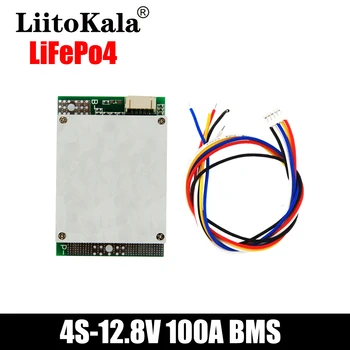 LiitoKala lifepo4 BMS 4S 12V 100A Vodootporan BMS Za punjiva baterija Lifepo4 sa istim lukom za Lifepo4 baterije 3,2 U