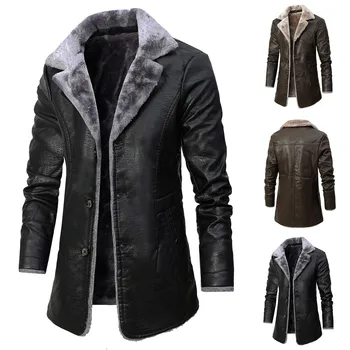 Muška jesensko-zimska jakna srednje dužine u poslovnom stilu u retro stilu, Baršun setove s Lapels, jakna s kapuljačom i ovratnik, muška jakna Al