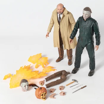 NECA Halloween 2 Michael Myers i Dr. Loomis Figurica Zbirka Figurica Model Igračke Poklon 2-pac