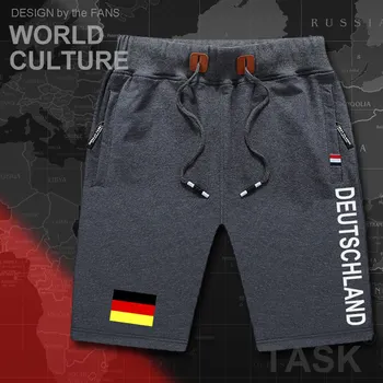 Njemačka Deutschland muške kratke hlače plaža nove muške plaža kratke hlače zastava treninga džep znoj bodybuilding 2017 pamuk Njemački DE
