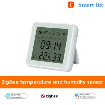 Novi Tuya ZigBee Inteligentni Senzor Temperature I Vlažnosti Aplikaciju Remote Monitor Za Pametne Kuće SmartLife Radi Alexa Google Assistant