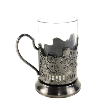 Običaj logo starinski držač čaša ruski pitke vrući čaj stakla metalni držač čaša narodnih rukotvorina
