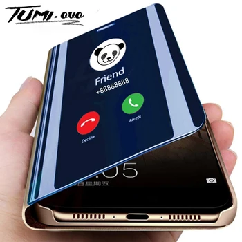 Ogledalo Flip torbica za mobitel Samsung Galaxy Note 10 Pro 9 8 S10 5G S9 S8 Plus S10E S7 Edge A80 A70 A50 A30 A10 A7 J4 J6 2018 Torbica