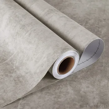 Osnovna Boja Cementa Tapete Samoljepljive Vinilni Udaljiti Izlog Industrijska Ukras Cementa Tekstura Zidna Naljepnica Roll