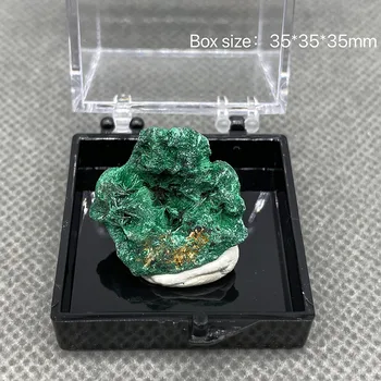 Prirodni Zeleni Malahit je Neobrađeni Kamen lijepa игольчатая oblik plus baršunasti kvarc kamen uzorak minerala liječeći kućni dekor
