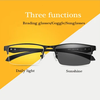 Progresivni мультифокальные Photochromic naočale za čitanje, muške naočale za čitanje s pametnim zoom TR90, ženske naočale za čitanje, anti-plave naočale za dalekovidnost