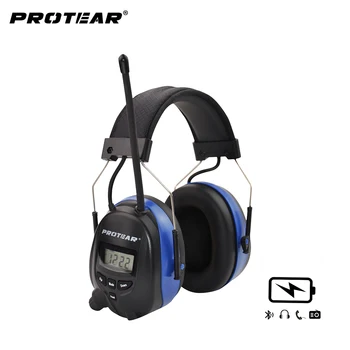 Protear Bluetooth i Radio AM/FM Zaštitne Slušalice NRR 25dB Zaštita Sluha Taktički Zaštitnik Za Košenje