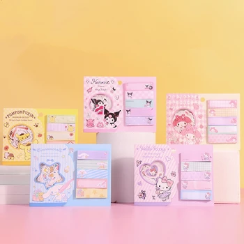 Sanrio Set Naljepnica Kombinacija Bilješke Japanski Crtani Ringtone Куроми Ručno Knjiga DIY Materijal Crtani bilježnica Igračka Kawai Poklon