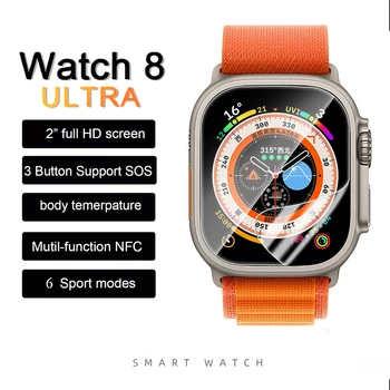 SENBONO Pametni Sat Ultra Series 8 NFC Smartwatch Za Muškarce I Žene Bluetooth Poziva Vodootporan Bežičnog Punjenja 2-inčni HD Ekran Sat