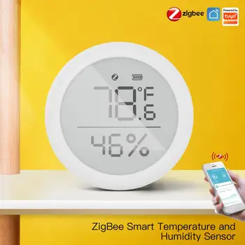 Tuya Smart ZigBee Moes Senzor temperature i vlažnosti Hygrometer za sobe sa LCD Zaslonom Daljinski Upravljač ZigBee Hub gateway