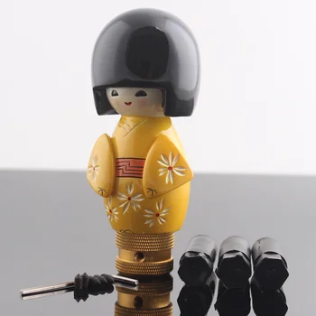 Univerzalni Žuta Smola, Japanska lutka, ručka mjenjača u stilu djevojke, Pogodan za auto, kamion, Džip i tako Dalje Personalizirane Narudžbe