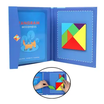 Vruće Montessori 3D Magnetne Slagalice Tangram Puzzle Igra IQ Knjiga Logičke Edukativne Dječje Igračke Dječja Razmišljanja Edukativne Igre