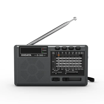 XHDATA D-368 FM radio BT Laptop AM FM SW 12 Bendova Stereo Radio Bežični Džepni Bluetooth-kompatibilni USB TF MP3 player