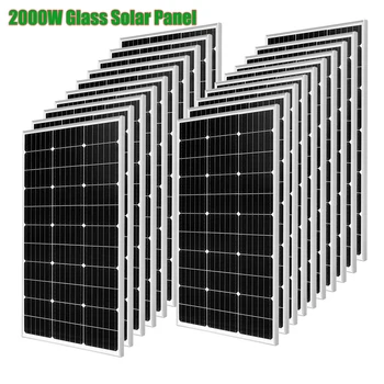 XINPUGUANG 2000 W Teška Staklena Solarni panel Kina 20шт 18 100 W Монокристаллический Silicij Vodootporan Punjenje Solarne ploče
