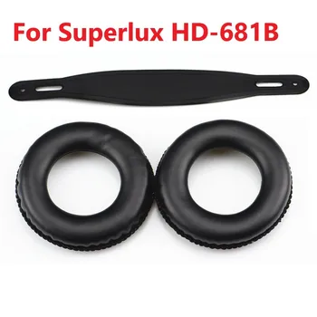 Zamjenjive jastučići za uši i оголовье za slušalice Superlux HD-681B, mekani jastučići za uši, torbica za jastuk, оголовье za R Superlux HD-681B